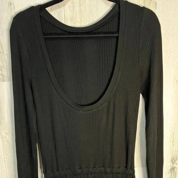 The Range DIVISION RIB SCOOP BACK JUMPSUIT BLACK X SMALL - Picture 8 of 12
